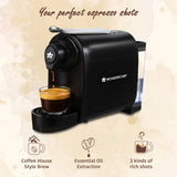 Regalia Capsule Coffee Machine with Frother | Perfect Coffee Base | Compatible with Starbucks and Coffeeza Capsules | 3 Coffee Shot options - Ristretto, Espresso, Lungo | Patented Capsule Ejection System | 1400W