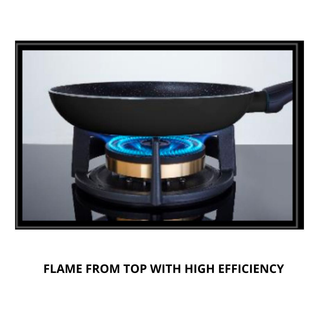 Elica 4 Full Brass Burner IND FLEXI FB 470 DX DFS Direct Flame Technology