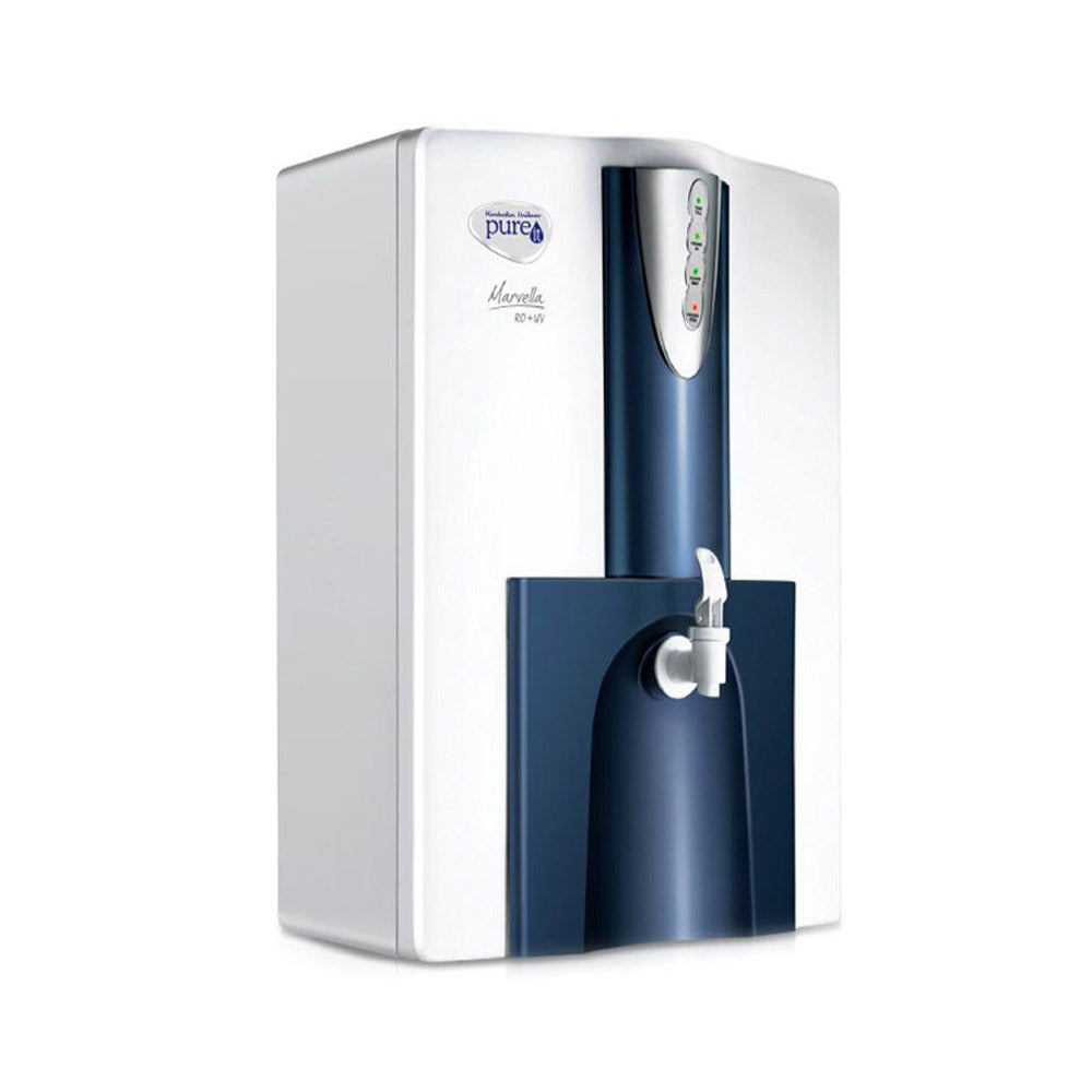 Buy PUREIT MARVELLA RO + UV 10-LITRE WATER PURIFIER at the lowest price in India at Apnidukaan.com, Save UPTO 50% Off, All India Free Shipping, Click here to see all of our exclusive deals.
