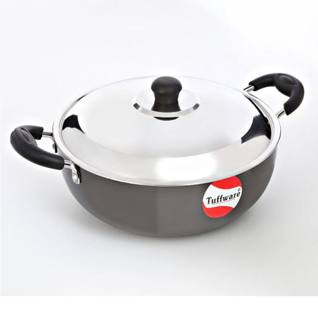 Tuffware Hard Anodised Deep Kadai 0.65 Litre