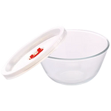 Mixing & Serving Bowl, White Lid Oven, Micro, Fridge Safe 900Ml