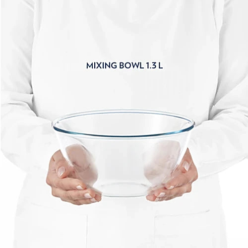 Mixing & Serving Glass Bowl Set Of 3 (500ml + 900ml + 1.3Litre) IH22MB05913