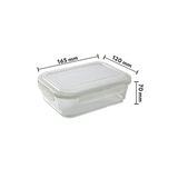 Borosil Borosilicate Glass Lunch Box/Tiffin Box, 370 ml (Set of 2)
