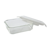 Borosil Borosilicate Glass Lunch Box/Tiffin Box, 370 ml (Set of 2)
