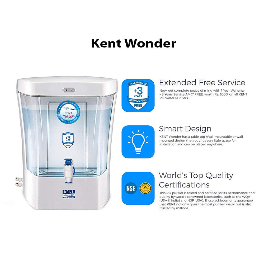 Buy Kent Water Purifier Wonder lowest price in India at Apnidukaan.com