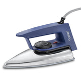 Magic Cruise 600W Dry Iron|Greblon Non-Stick Coated Sole Plate|Wide Range Of Fabric Interface|Light Weight|Neon Indicator Light | Blue & Silver