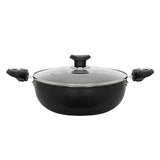 Black Pearl Hard Anodised Rasoi Cookware Set of 5 | Kadai, Frypan, Tawa, Handi & Saucepan