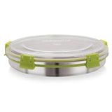 Klip Lock Stainless Steel Airtight Leakproof Storage Container 800ML – Durable Lunch Box for Office Men & Kids, Premium Kitchen Accessories Item