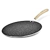 Bellini Plus Aura 5-Layer Non-Stick Flat Tawa, 28cm, Thickness 4mm - Induction Bottom-BGIN-31255-BK