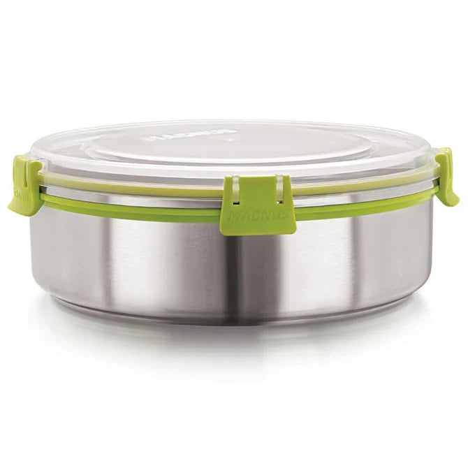 Klip Lock Stainless Steel Airtight Leakproof 1300ML Storage Container – Premium Kitchen Accessories Item, Ideal Lunch Box for Office Men, Women &amp; Kids