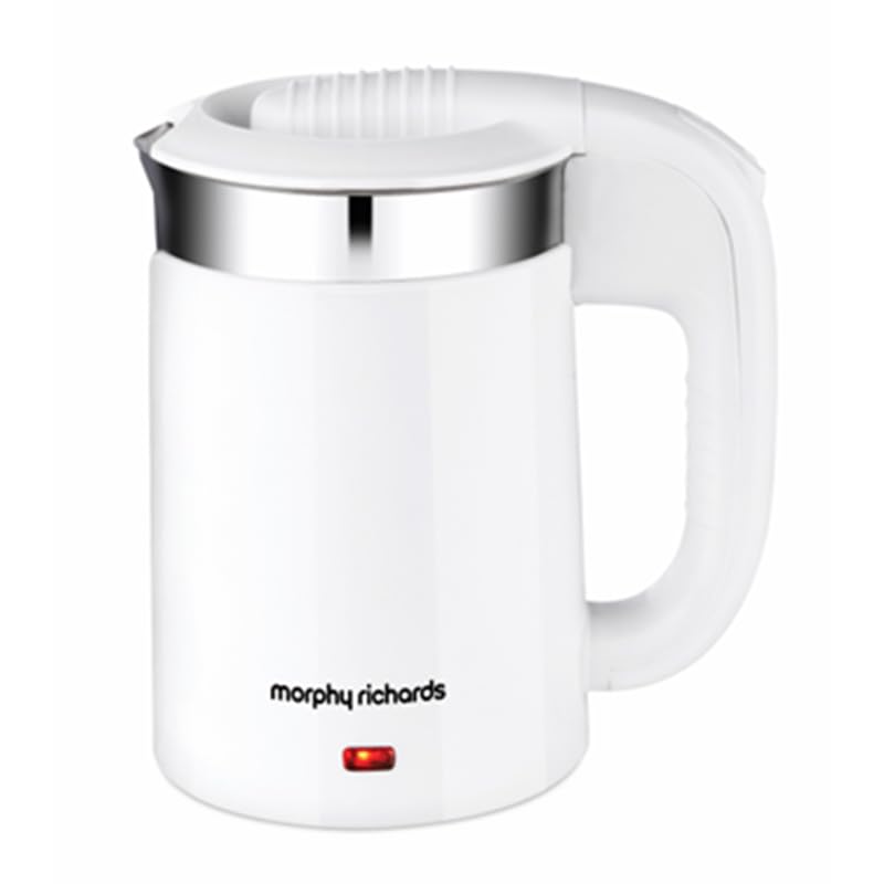 Luxe Beauty 700W Electric Travel Kettle, 0.5L Capacity with Cool Touch & Double Wall Stainless Steel – Elegant Design
