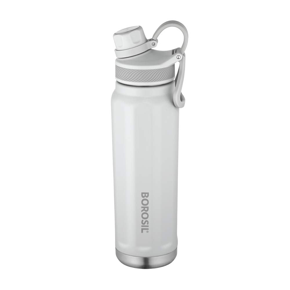 SportSip Slate Grey 710ML Hot & Cold Stainless Steel Bottle | Wide Mouth, Leakproof, Soft Finish | BT0710SGY402