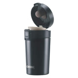 Coffeemate Insulated Mug 380ML Black | Leakproof Travel Mug with Touch Lid & Tea Infuser | BT380BLK130