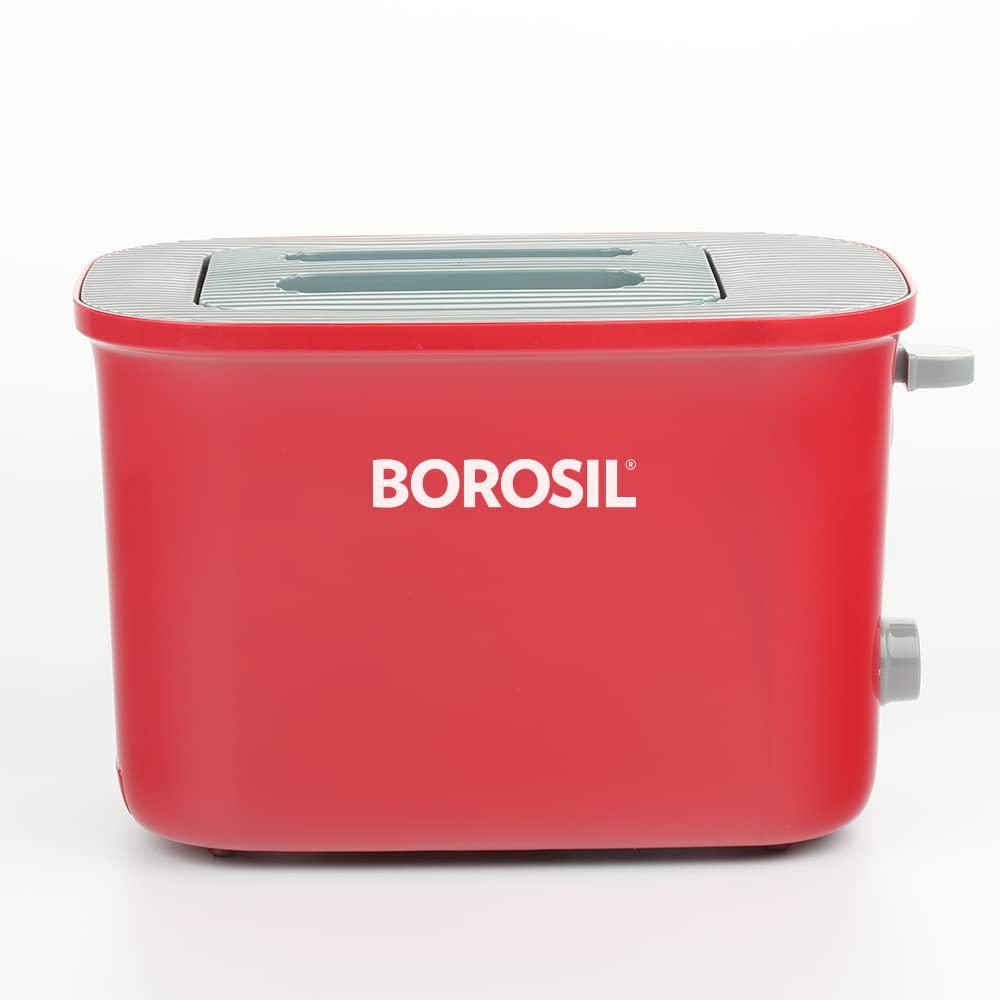 Krispy Pop-up Toaster, Red 800 W, Toast, Reheat, Defrost