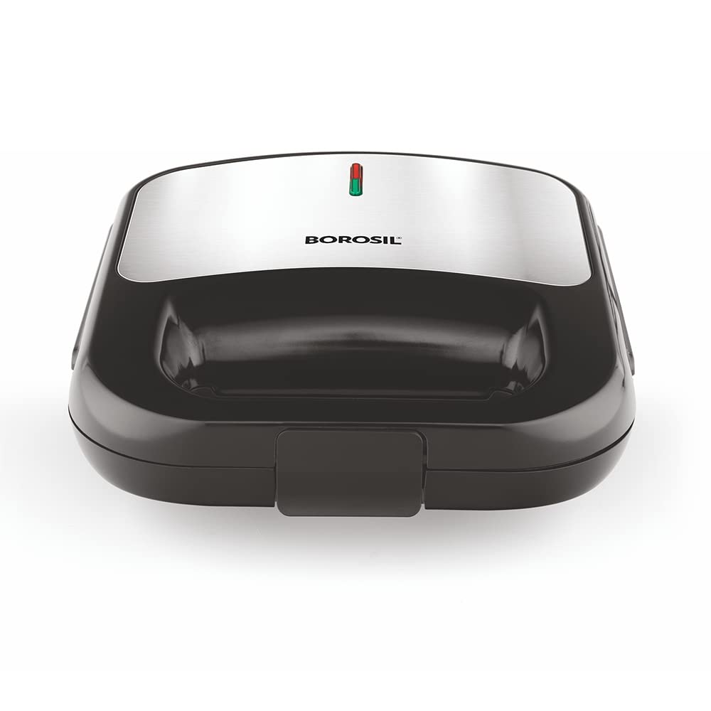 Borosil Klassy Grill Sandwich Maker 800 W, opens 90°