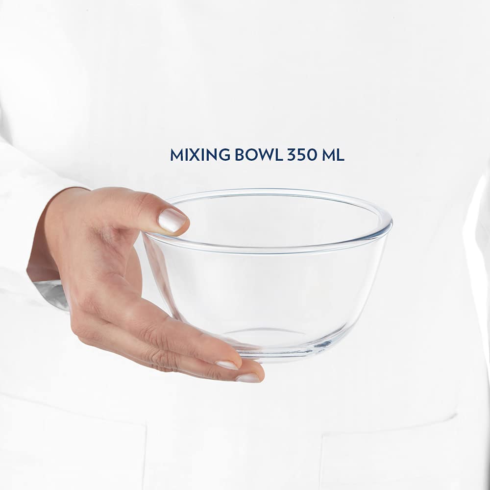 Mixing & Serving Bowl, White Lid Oven, Micro, Fridge Safe 350ml