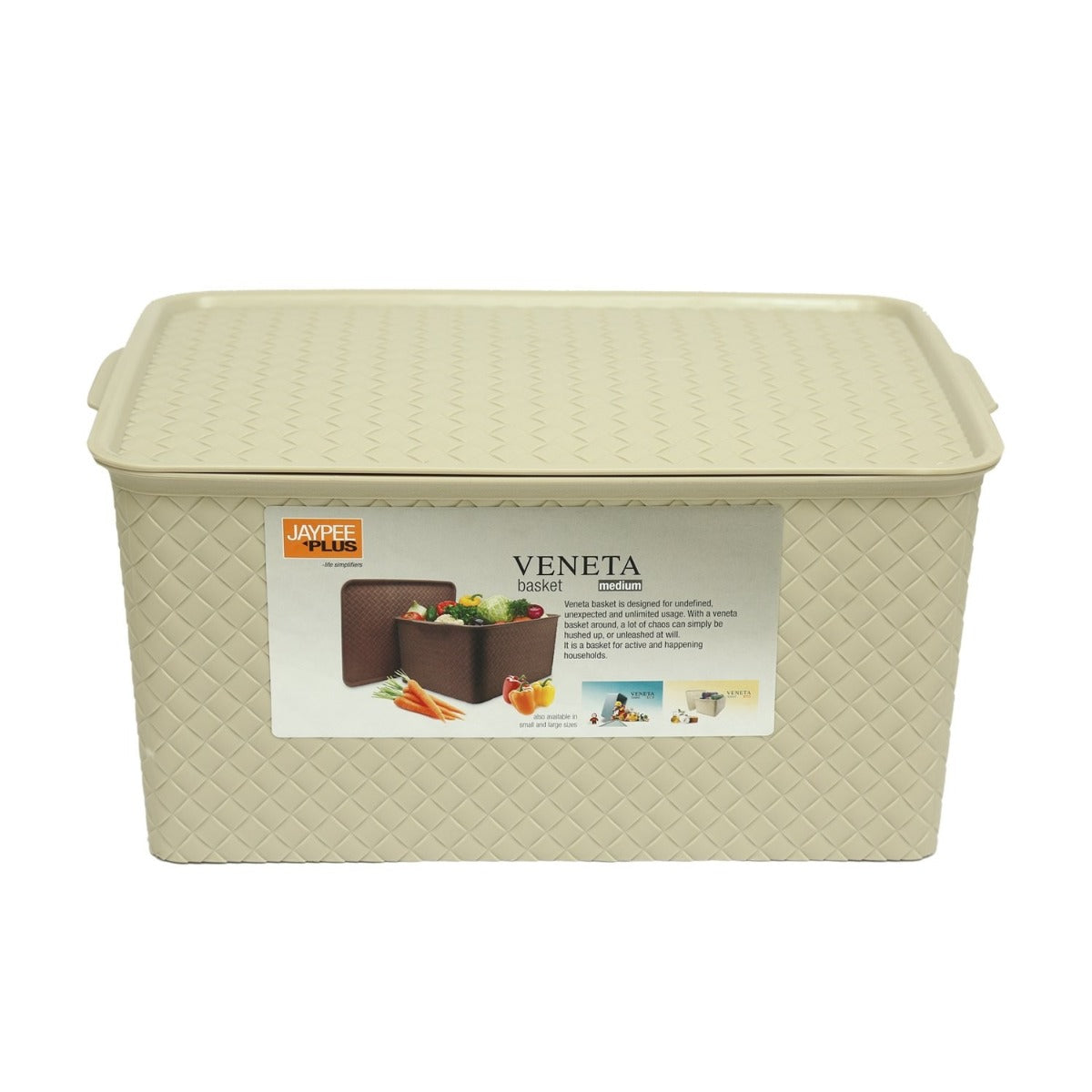 Jaypee Plus Veneta Basket Large With Lid 19 Litre