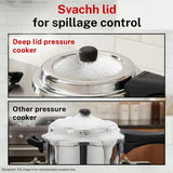 Prestige Tri-Ply Svachh Outer Lid Pressure Cooker Combi Pack 20733