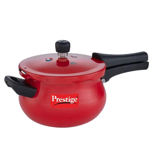 Prestige Deluxe Plus Aluminium Outer Lid Mini Pressure Handi, 3 Litre, Red 10795