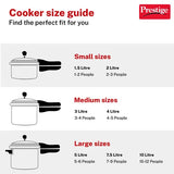 Prestige Tri-Ply Svachh Outer Lid Pressure Cooker Combi Pack 20733