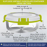 Klip Lock Stainless Steel Airtight Leakproof Storage Container – 450ML – Premium Lunch Box for Office Men, Kids & Women, Durable Kitchen Accessory