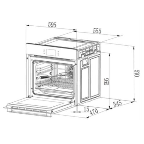 Hafele Built In Microwave  Oven IRIS 70 539.00.051