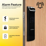 YDM 4109 Smart Lock (Black, Roller Latch, Without Handle)