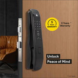 YMI 70 MB - A Series Push Pull Smart Lock (Matt Black)