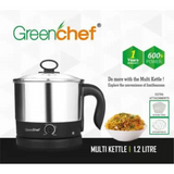 Greenchef Multi-Purpose Kettle 1.2 Litre (Sliver and Black)