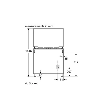 BOSCH HGVDA0Q59K Series 4 Gas Range Cooker Stainless Steel