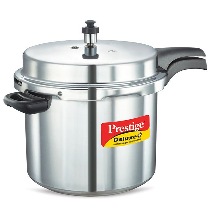 Prestige Deluxe Plus Range Of 10 Litre Pressure Cooker 10704 with Pressure indicator