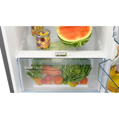 Bosch CMC36K05NI Series 4 free-standing fridge-freezer with freezer at top 187 x 67 cm Glass
