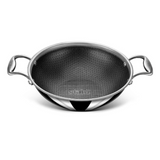 Stahl 5.1 L Capacity Stainless Steel, Non-stick, Induction Bottom Kadhai, 6330