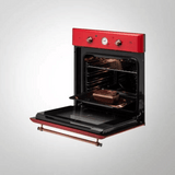 KAFF CLOV 6 RD Built in Ovens with True Convection (Red Retro Finish)