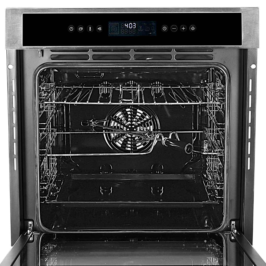 Faber FPO 621 SS 60 cm 83 Liters Built-In Oven 10 cooking Functions 260 Deg C Fully Electronic  Black Glass Finish