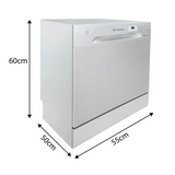 Faber FFSD 6PR 8S Ace White 6 Washing Program 8 Place Capacity White Finish Built-in Dishwasher 