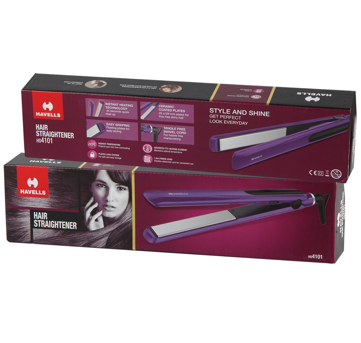 Havells Female Personal Grooming Vibrant Hair Straightener HS4101