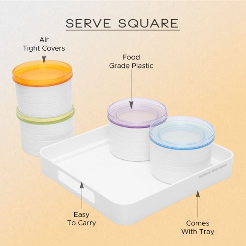 Jaypee plus SERVE SQUARE Capacity 2000 ml White