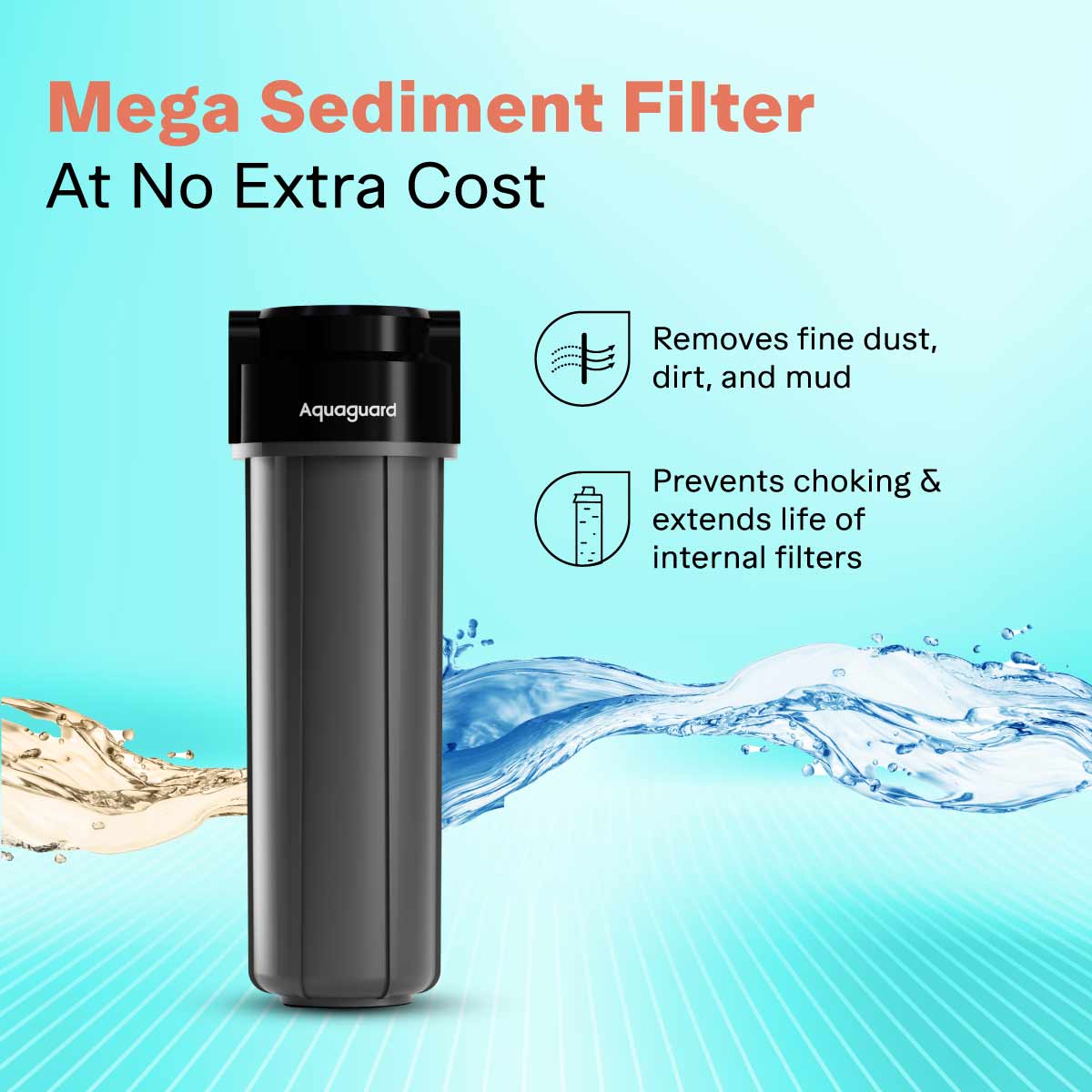 Enrich Crest UV 2X Water Purifier | 2 Year Filter Life | With Mega Sediment Filter