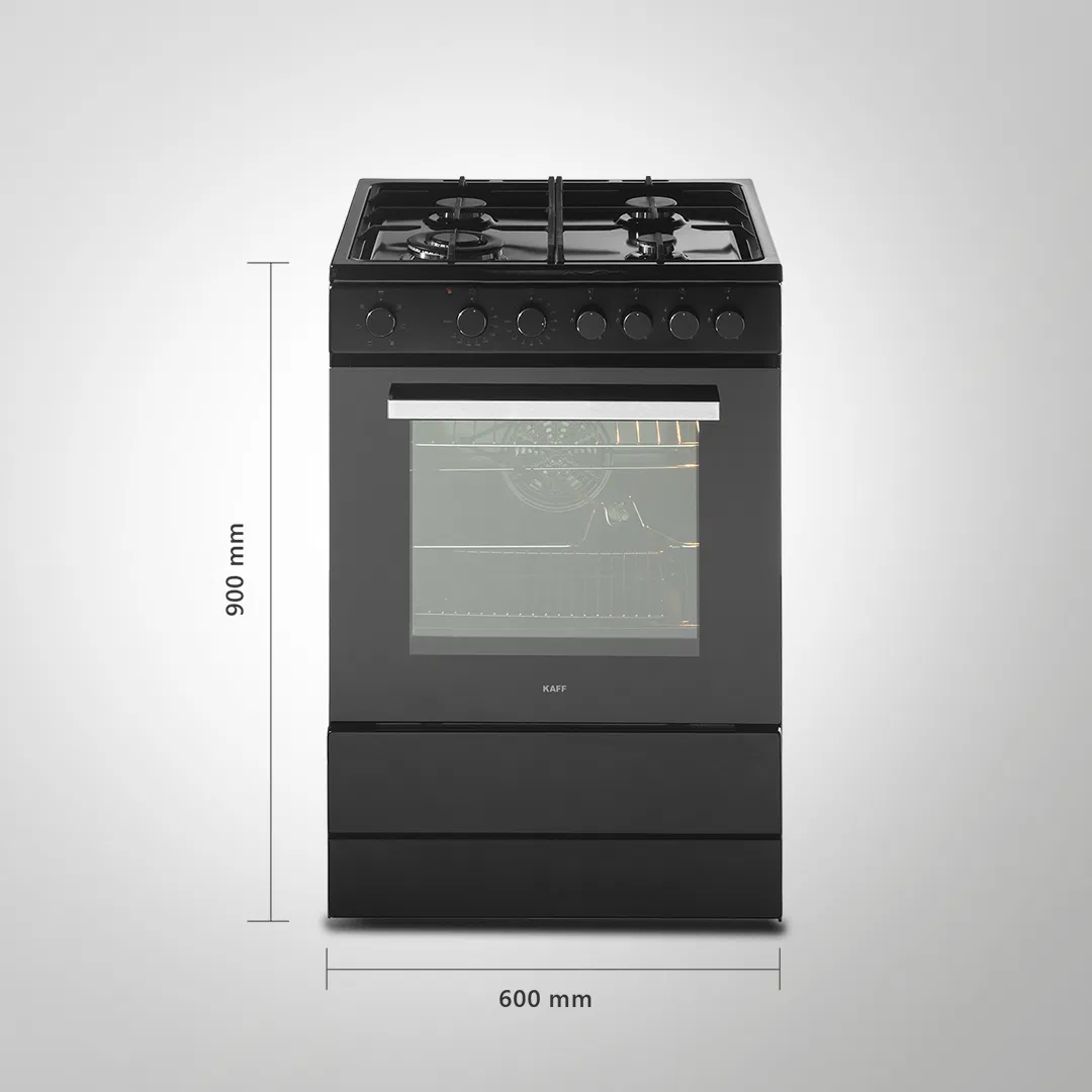 KAFF KAB 60 Cooking Range with Electric Oven Matt Black Finish 60cm