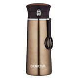 Travelease Brown Stainless Steel Hot & Cold Bottle – 360 mL (BT360BN113) | Leak-Proof Sipper Bottle for Travel & Everyday Use