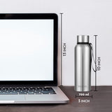 Trek 700ML Stainless Steel Hot & Cold Water Bottle (BT700STL117) – 20 Hours Hot, 24 Hours Cold, Wide Mouth, Durable Finish