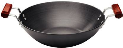 Hawkins Futura Hard Anodised Deep-Fry Pan (Flat Bottom) 2.5 Litre with 2 short handles : AD25