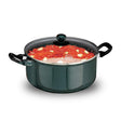 Hawkins Futura Hard Anodised Cook-n-Serve Stewpot 5 Litre with Glass lid