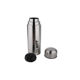 Thermosteel 350ml Vacuum Insulated Flask Bottle, Stainless Steel Hot & Cold Water Bottle | Silver | Leak-Proof & BPA-Free | PB 350-02