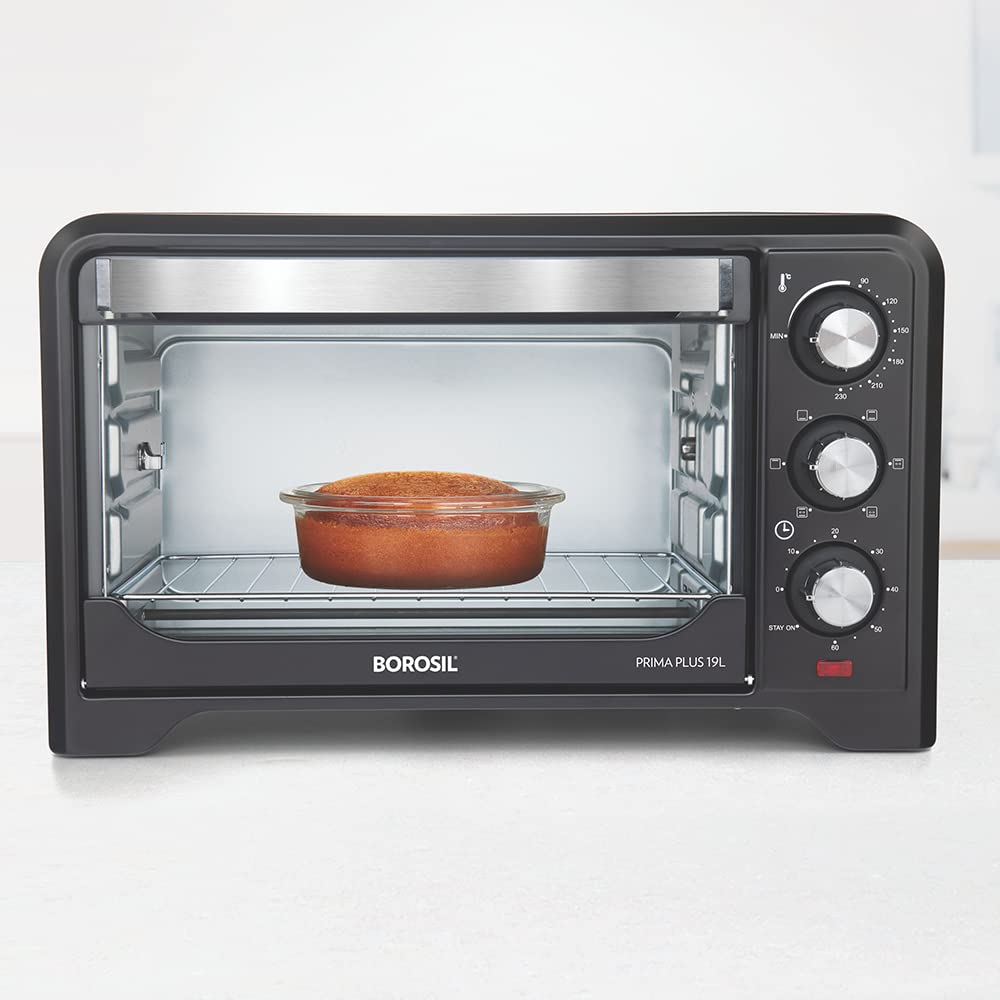 Borosil Prima Plus 19L Oven Toaster Griller (OTG) Convection Heating ₹5,992  MRP : ₹7,490
