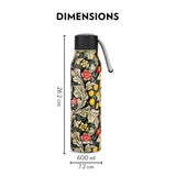 Aquasoul Slate 600ML Hot & Cold Stainless Steel Bottle | Double Wall Vacuum Insulated, 12 Hrs Temp Retention | BT600SE133