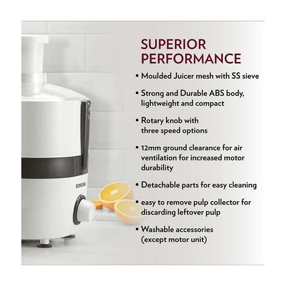 Borosil Primus Juicer III 500 W Centrifugal Juicer