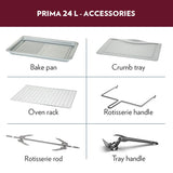Borosil Prima 24L Oven Toaster Griller (OTG) Motorized Rotisserie