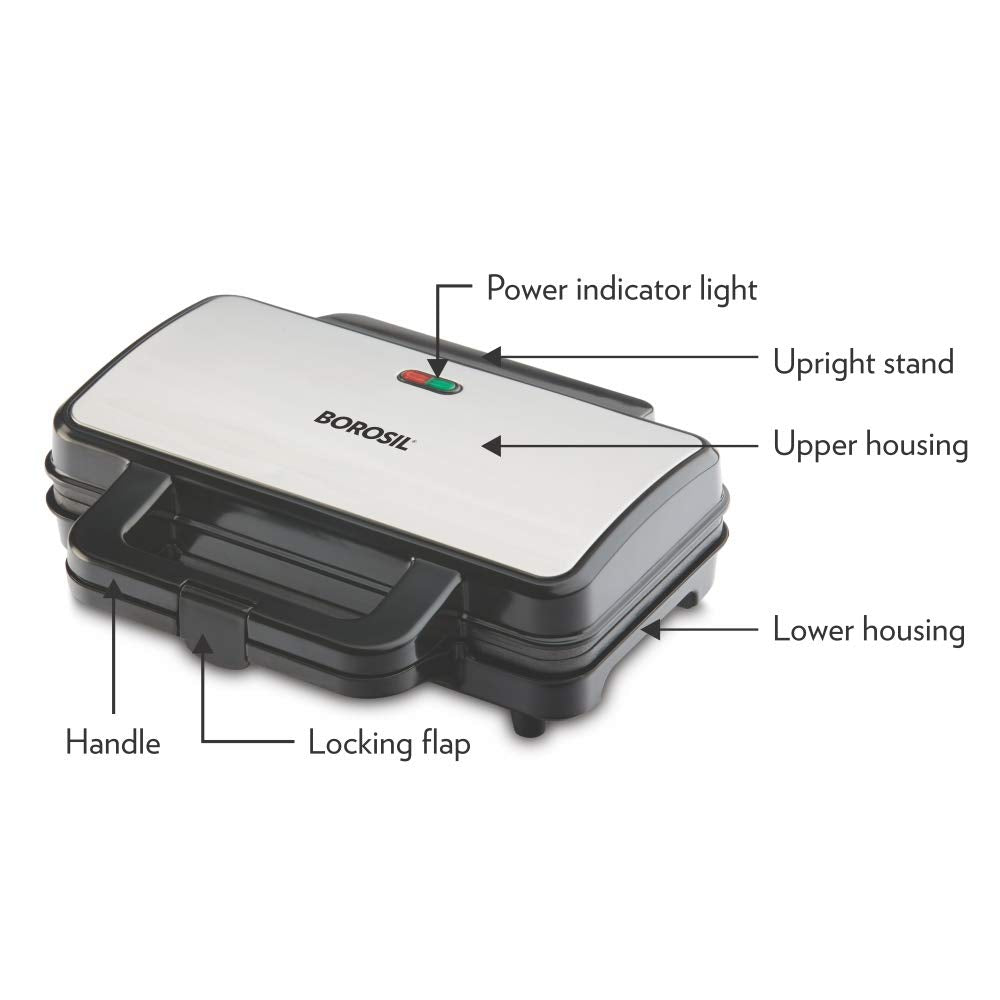 Neo Waffle Maker 1000 W, opens 90°
